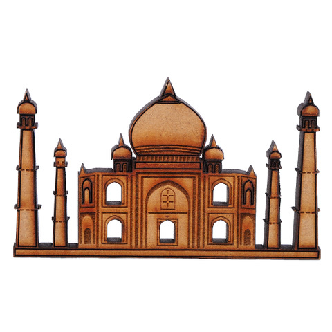 Taj Mahal Laser Cutout MDF Fridge Magnet